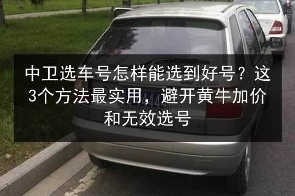 中卫选车号怎样能选到好号？这3个方法最实用，避开黄牛加价和无效选号 第2张