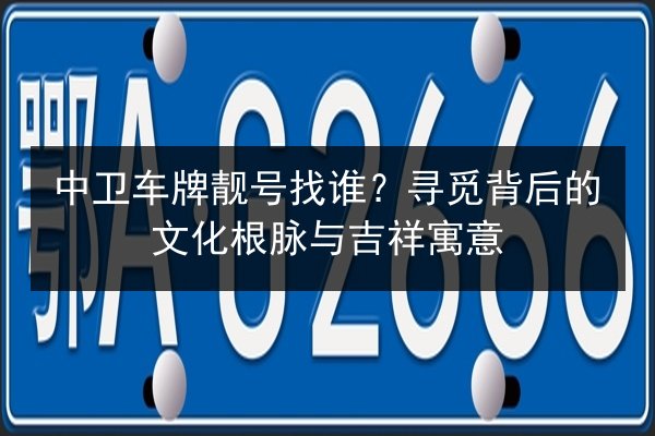 中卫车牌靓号找谁?寻觅背后的文化根脉与吉祥寓意 第2张 中卫车牌靓号找谁?寻觅背后的文化根脉与吉祥寓意 第2张