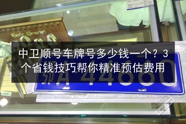中卫顺号车牌号多少钱一个？3个省钱技巧帮你精准预估费用 第2张