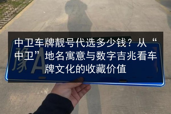 中卫车牌靓号代选多少钱?从“中卫”地名寓意与数字吉兆看车牌文化的收藏价值 第2张 中卫车牌靓号代选多少钱?从“中卫”地名寓意与数字吉兆看车牌文化的收藏价值 第2张