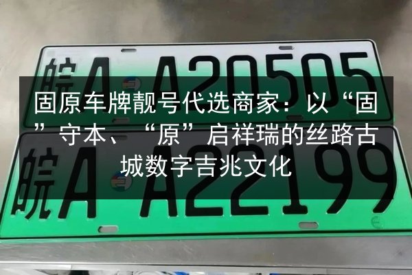 固原车牌靓号代选商家:以“固”守本、“原”启祥瑞的丝路古城数字吉兆文化 第2张 固原车牌靓号代选商家:以“固”守本、“原”启祥瑞的丝路古城数字吉兆文化 第2张