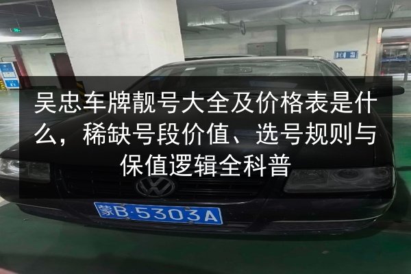 吴忠车牌靓号大全及价格表是什么，稀缺号段价值、选号规则与保值逻辑全科普 第2张