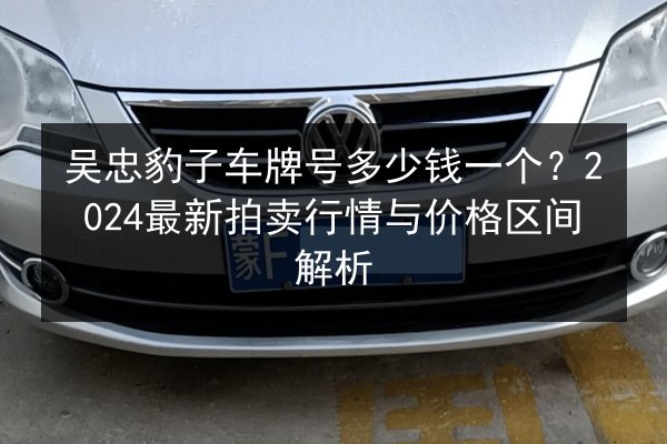 吴忠豹子车牌号多少钱一个?2024最新拍卖行情与价格区间解析 第2张 吴忠豹子车牌号多少钱一个?2024最新拍卖行情与价格区间解析 第2张