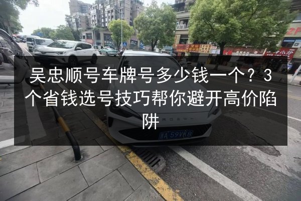 吴忠顺号车牌号多少钱一个?3个省钱选号技巧帮你避开高价陷阱 第3张 吴忠顺号车牌号多少钱一个?3个省钱选号技巧帮你避开高价陷阱 第3张