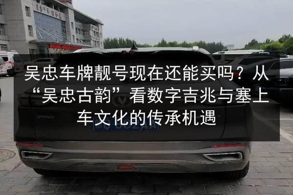 吴忠车牌靓号现在还能买吗？从“吴忠古韵”看数字吉兆与塞上车文化的传承机遇 第2张