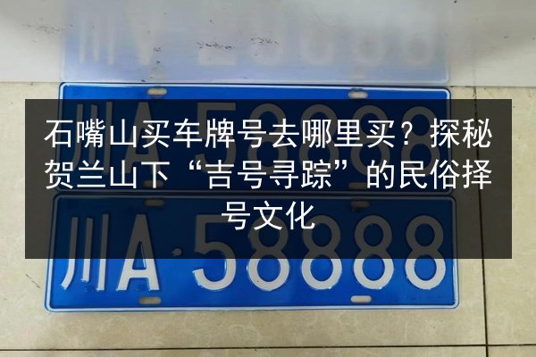 石嘴山买车牌号去哪里买？探秘贺兰山下“吉号寻踪”的民俗择号文化 第3张