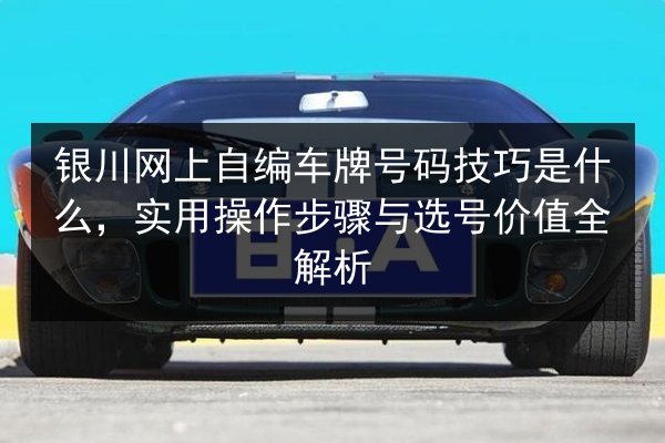 银川网上自编车牌号码技巧是什么,实用操作步骤与选号价值全解析 第3张 银川网上自编车牌号码技巧是什么,实用操作步骤与选号价值全解析 第3张