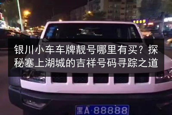 银川小车车牌靓号哪里有买？探秘塞上湖城的吉祥号码寻踪之道