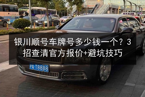银川顺号车牌号多少钱一个？3招查清官方报价+避坑技巧