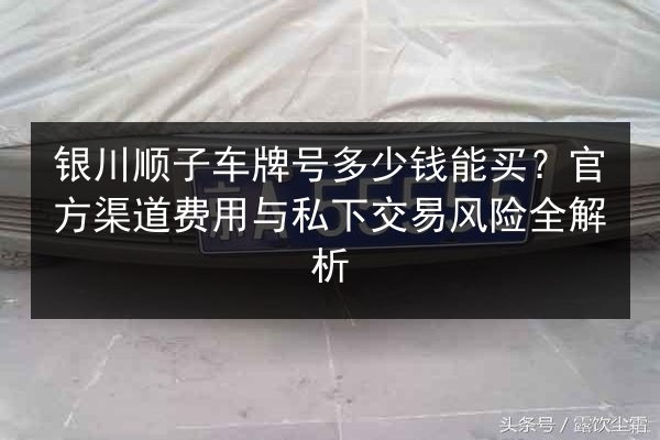 银川顺子车牌号多少钱能买?官方渠道费用与私下交易风险全解析 第2张 银川顺子车牌号多少钱能买?官方渠道费用与私下交易风险全解析 第2张