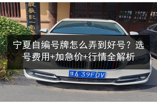 宁夏自编号牌怎么弄到好号？选号费用+加急价+行情全解析 第2张