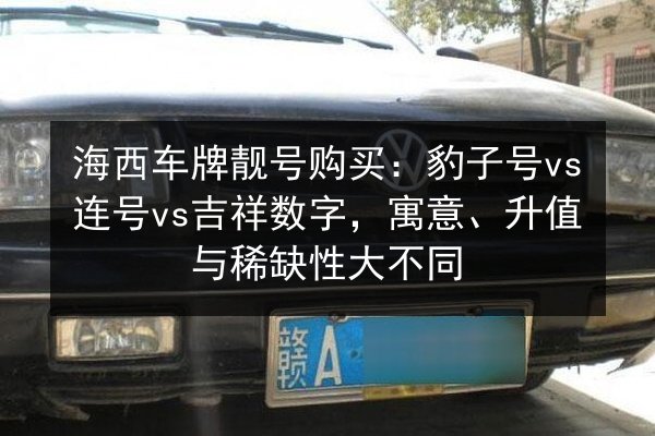 海西车牌靓号购买：豹子号vs连号vs吉祥数字，寓意、升值与稀缺性大不同 第3张
