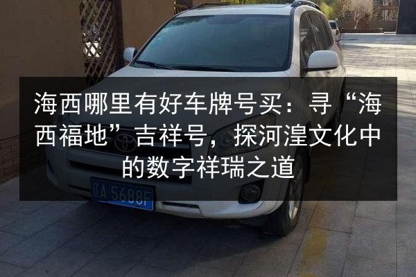 海西哪里有好车牌号买：寻“海西福地”吉祥号，探河湟文化中的数字祥瑞之道 第2张