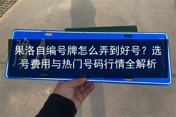 果洛自编号牌怎么弄到好号?选号费用与热门号码行情全解析 第2张 果洛自编号牌怎么弄到好号?选号费用与热门号码行情全解析 第2张