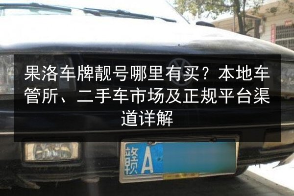果洛车牌靓号哪里有买?本地车管所、二手车市场及正规平台渠道详解 第3张 果洛车牌靓号哪里有买?本地车管所、二手车市场及正规平台渠道详解 第3张