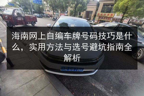 海南网上自编车牌号码技巧是什么，实用方法与选号避坑指南全解析 第1张