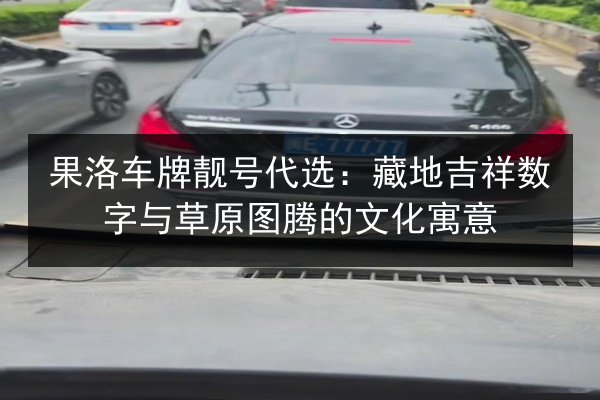 果洛车牌靓号代选：藏地吉祥数字与草原图腾的文化寓意 第3张