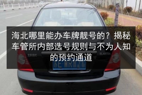 海北哪里能办车牌靓号的？揭秘车管所内部选号规则与不为人知的预约通道