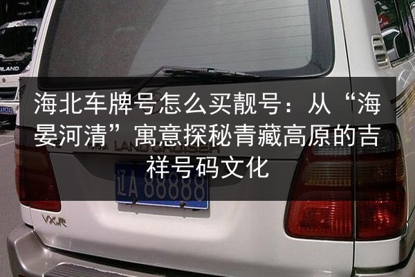 海北车牌号怎么买靓号:从“海晏河清”寓意探秘青藏高原的吉祥号码文化 第1张 海北车牌号怎么买靓号:从“海晏河清”寓意探秘青藏高原的吉祥号码文化 第1张