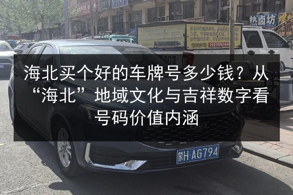 海北买个好的车牌号多少钱？从“海北”地域文化与吉祥数字看号码价值内涵 第3张