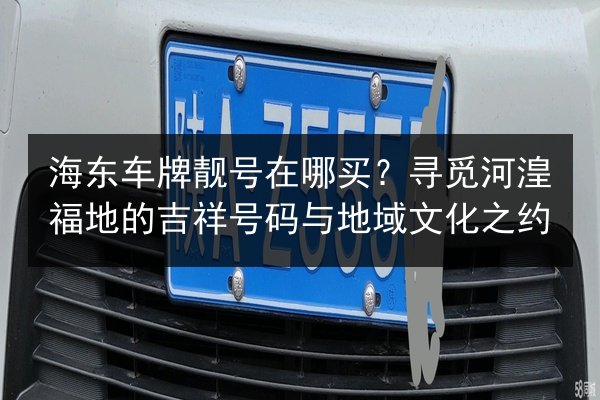 海东车牌靓号在哪买?寻觅河湟福地的吉祥号码与地域文化之约 第1张 海东车牌靓号在哪买?寻觅河湟福地的吉祥号码与地域文化之约 第1张