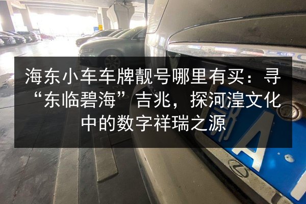 海东小车车牌靓号哪里有买:寻“东临碧海”吉兆,探河湟文化中的数字祥瑞之源 第2张 海东小车车牌靓号哪里有买:寻“东临碧海”吉兆,探河湟文化中的数字祥瑞之源 第2张