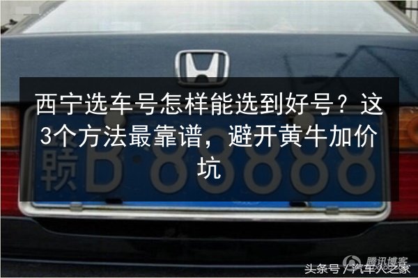 西宁选车号怎样能选到好号?这3个方法最靠谱,避开黄牛加价坑 第2张 西宁选车号怎样能选到好号?这3个方法最靠谱,避开黄牛加价坑 第2张