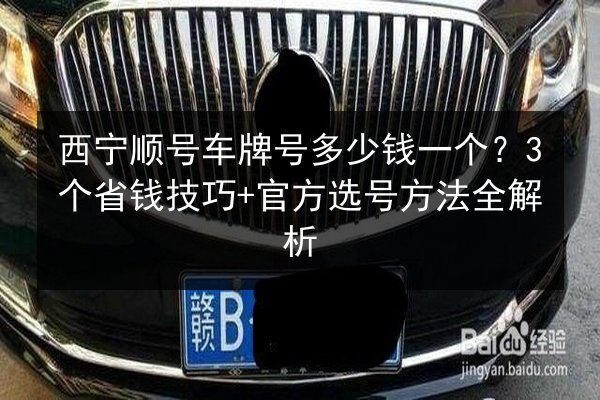 西宁顺号车牌号多少钱一个?3个省钱技巧+官方选号方法全解析 第2张 西宁顺号车牌号多少钱一个?3个省钱技巧+官方选号方法全解析 第2张