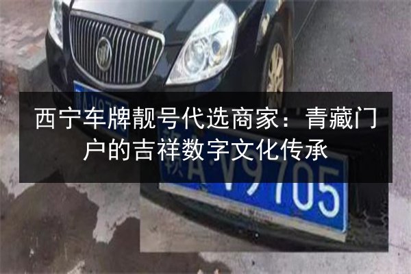 西宁车牌靓号代选商家:青藏门户的吉祥数字文化传承 第2张 西宁车牌靓号代选商家:青藏门户的吉祥数字文化传承 第2张