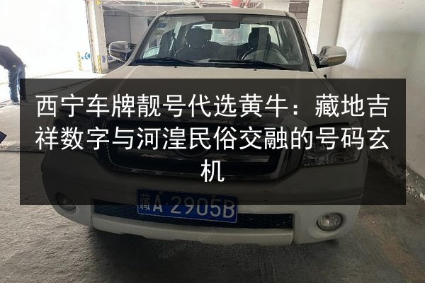 西宁车牌靓号代选黄牛：藏地吉祥数字与河湟民俗交融的号码玄机 第2张