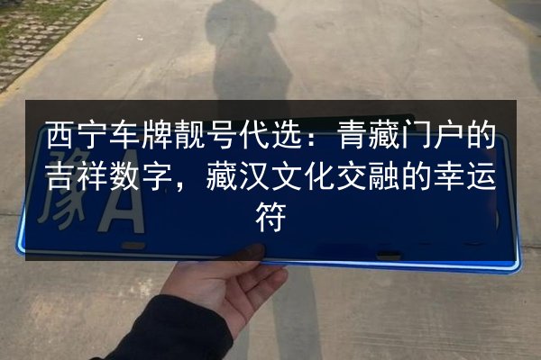 西宁车牌靓号代选:青藏门户的吉祥数字,藏汉文化交融的幸运符 第2张 西宁车牌靓号代选:青藏门户的吉祥数字,藏汉文化交融的幸运符 第2张