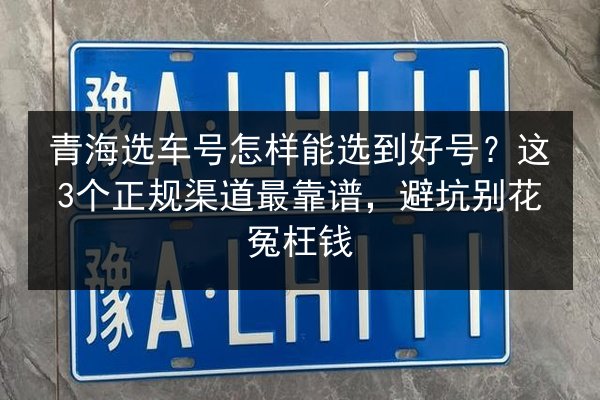 青海选车号怎样能选到好号？这3个正规渠道最靠谱，避坑别花冤枉钱