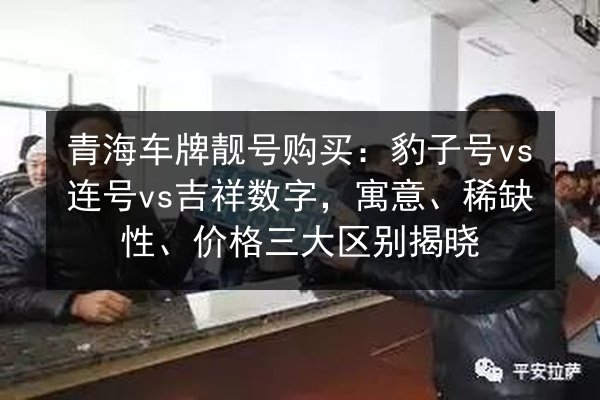 青海车牌靓号购买:豹子号vs连号vs吉祥数字,寓意、稀缺性、价格三大区别揭晓 第3张 青海车牌靓号购买:豹子号vs连号vs吉祥数字,寓意、稀缺性、价格三大区别揭晓 第3张