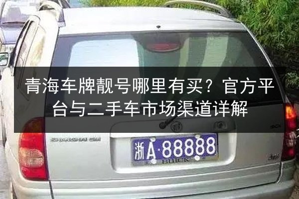 青海车牌靓号哪里有买?官方平台与二手车市场渠道详解 第2张 青海车牌靓号哪里有买?官方平台与二手车市场渠道详解 第2张