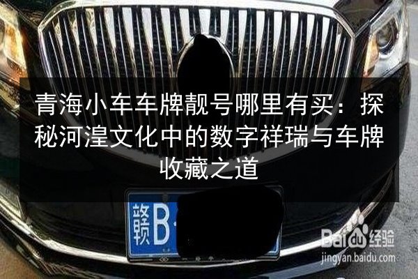 青海小车车牌靓号哪里有买:探秘河湟文化中的数字祥瑞与车牌收藏之道 第3张 青海小车车牌靓号哪里有买:探秘河湟文化中的数字祥瑞与车牌收藏之道 第3张