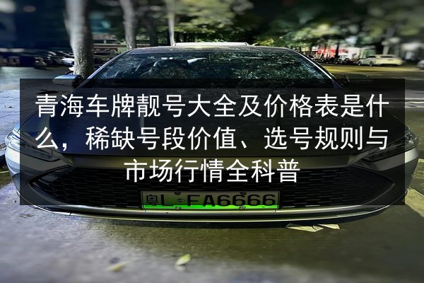 青海车牌靓号大全及价格表是什么,稀缺号段价值、选号规则与市场行情全科普 第2张 青海车牌靓号大全及价格表是什么,稀缺号段价值、选号规则与市场行情全科普 第2张