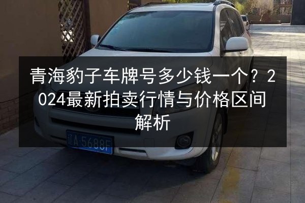青海豹子车牌号多少钱一个？2024最新拍卖行情与价格区间解析 第2张