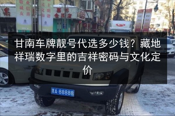 甘南车牌靓号代选多少钱？藏地祥瑞数字里的吉祥密码与文化定价 第2张