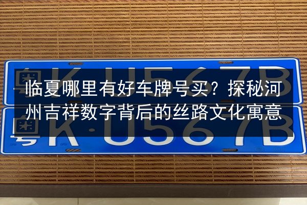 临夏哪里有好车牌号买？探秘河州吉祥数字背后的丝路文化寓意 第2张
