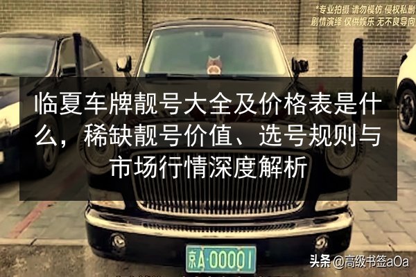 临夏车牌靓号大全及价格表是什么,稀缺靓号价值、选号规则与市场行情深度解析 第2张 临夏车牌靓号大全及价格表是什么,稀缺靓号价值、选号规则与市场行情深度解析 第2张