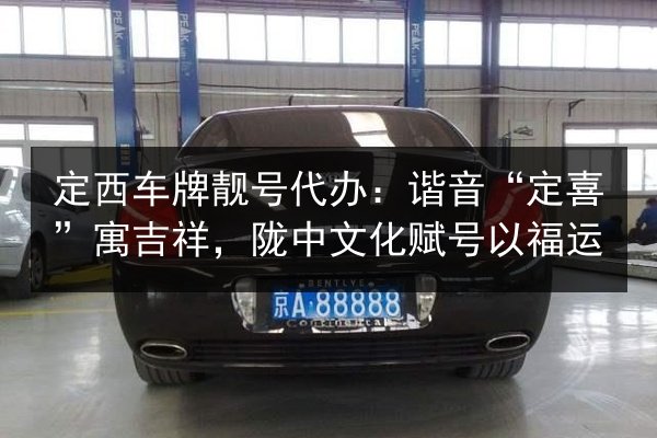 定西车牌靓号代办:谐音“定喜”寓吉祥,陇中文化赋号以福运 第2张 定西车牌靓号代办:谐音“定喜”寓吉祥,陇中文化赋号以福运 第2张
