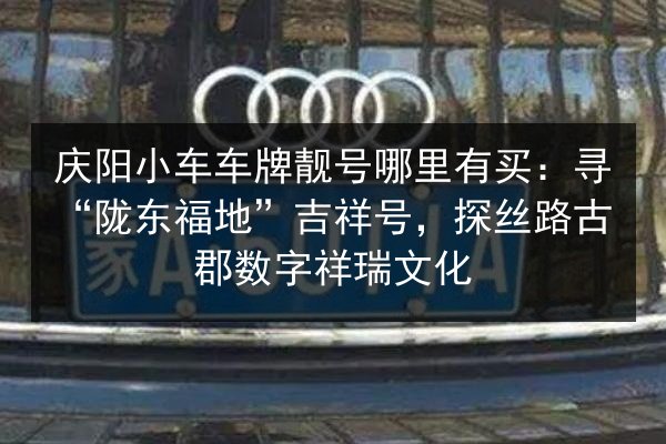 庆阳小车车牌靓号哪里有买:寻“陇东福地”吉祥号,探丝路古郡数字祥瑞文化 第2张 庆阳小车车牌靓号哪里有买:寻“陇东福地”吉祥号,探丝路古郡数字祥瑞文化 第2张