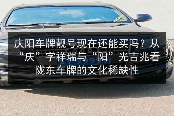 庆阳车牌靓号现在还能买吗？从“庆”字祥瑞与“阳”光吉兆看陇东车牌的文化稀缺性 第2张