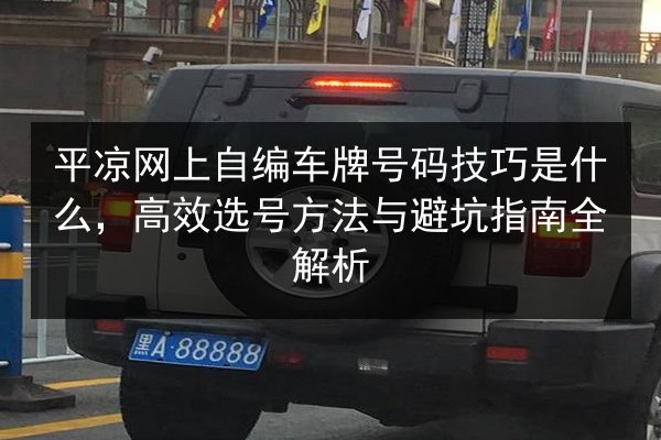 平凉网上自编车牌号码技巧是什么，高效选号方法与避坑指南全解析 第2张