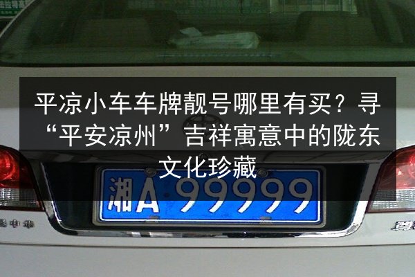 平凉小车车牌靓号哪里有买？寻“平安凉州”吉祥寓意中的陇东文化珍藏 第3张