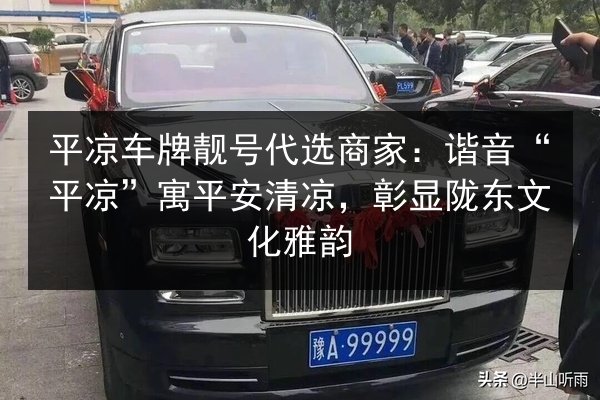 平凉车牌靓号代选商家:谐音“平凉”寓平安清凉,彰显陇东文化雅韵 第3张 平凉车牌靓号代选商家:谐音“平凉”寓平安清凉,彰显陇东文化雅韵 第3张