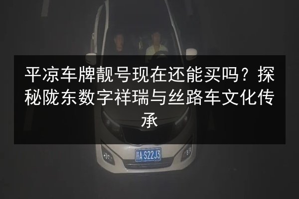 平凉车牌靓号现在还能买吗?探秘陇东数字祥瑞与丝路车文化传承 第2张 平凉车牌靓号现在还能买吗?探秘陇东数字祥瑞与丝路车文化传承 第2张
