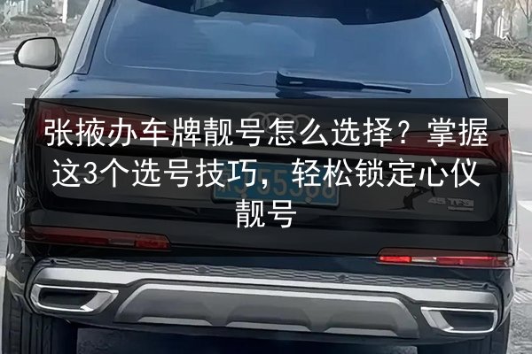 张掖办车牌靓号怎么选择?掌握这3个选号技巧,轻松锁定心仪靓号 第2张 张掖办车牌靓号怎么选择?掌握这3个选号技巧,轻松锁定心仪靓号 第2张