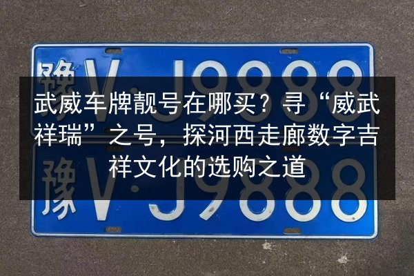 武威车牌靓号在哪买?寻“威武祥瑞”之号,探河西走廊数字吉祥文化的选购之道 第2张 武威车牌靓号在哪买?寻“威武祥瑞”之号,探河西走廊数字吉祥文化的选购之道 第2张