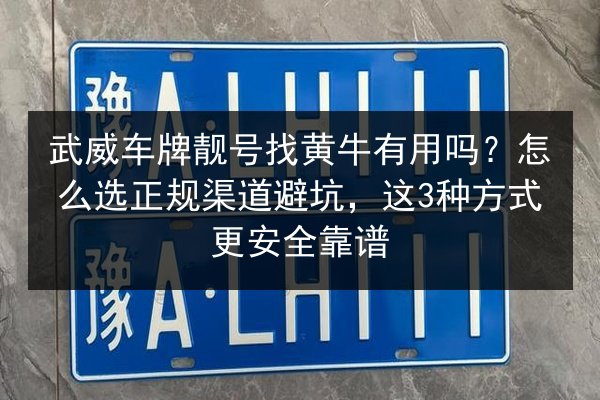 武威车牌靓号找黄牛有用吗?怎么选正规渠道避坑,这3种方式更安全靠谱 第2张 武威车牌靓号找黄牛有用吗?怎么选正规渠道避坑,这3种方式更安全靠谱 第2张